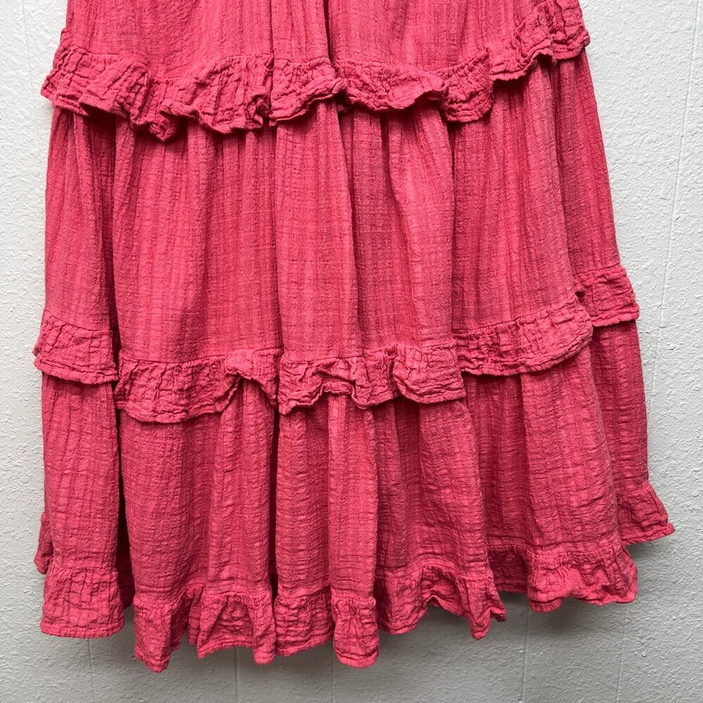 August Tiered Mini Dress Womens XS/S Fairy Boho Chic Cottagecore Beachy Festival - Picture 9 of 16